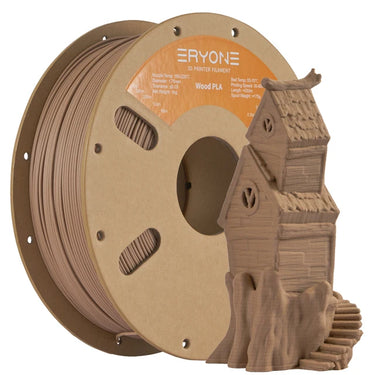 ERYONE Wood 1kg 1.75mm PLA 3D Printer Filament: Create wood effect prints, great for sculptures and models from NSE Imports #2.
